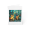 Christmas Nativity Greeting Card — Rustic Starry Stable Holiday Note (10 pcs)