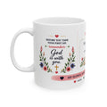 Psalm 46:10 Ceramic Mug — "Be Still and Know" Floral Scripture Coffee Mug (11oz, 15oz)