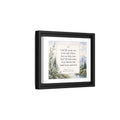 Framed Matte Canvas — Psalm 121:1-2 Mountain Scripture Wall Art