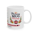 Ceramic Mug — Inspirational Proverbs 3:5-6 Coffee Cup with Floral Bible Verse Design