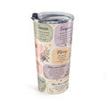 Christian Inspirational 20oz Tumbler — Scripture Peace Floral Travel Mug