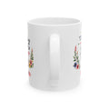 Ceramic Mug — Inspirational Proverbs 3:5-6 Coffee Cup with Floral Bible Verse Design