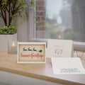 Vintage Santa Sleigh 'Season's Greetings' Holiday Cards (10 pcs)