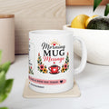 Bible Verse Ceramic Mug - Psalm 55:22 Inspirational Coffee Cup, Faith & Encouragement Gift