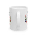 Psalm 46:10 Ceramic Mug — Faith Prayer Coffee Cup with Floral Bible Verse (11oz & 15oz)