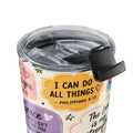 20oz Inspirational Faith Tumbler — Scripture Sayings & Positive Bible Verse Travel Cup