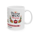 Psalm 23:1 Floral Ceramic Mug — Today’s Verse Inspirational Coffee Cup (11oz/15oz)