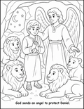 Daniel and the Lions Coloring Book