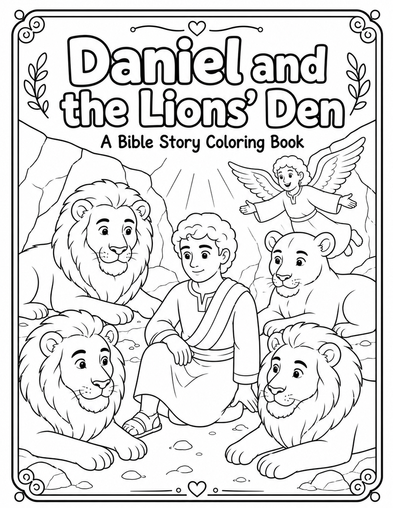 Daniel and the Lions Coloring Book