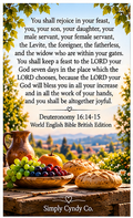 Scripture Cards to bring God's Joy