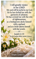Scripture Cards to bring God's Joy