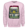 Light Pink sweat shirt with John 3:16 sign in crowd