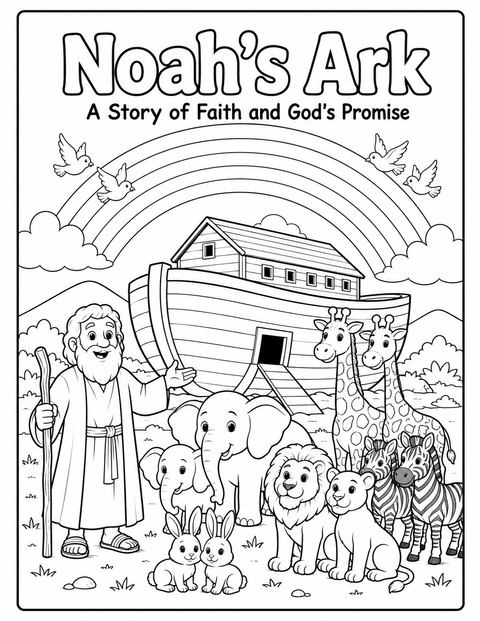 Noah's Ark Coloring Book