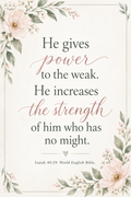 Uplifting Scripture Cards for this week.