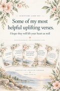 Uplifting Scripture Cards for this week.